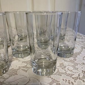 Libbey Set of FIVE (5) Clear Glass Tumblers Juice Glasses